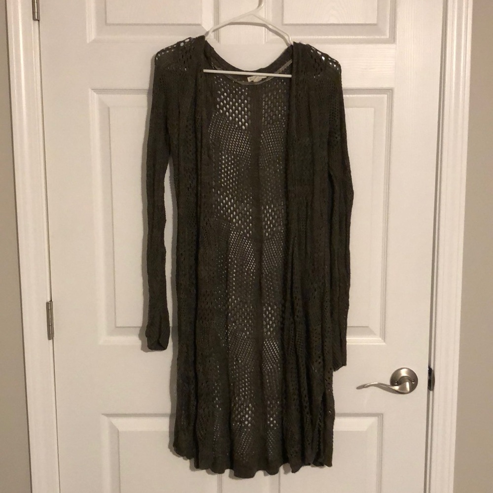C. est 1946 Long Green Cardigan